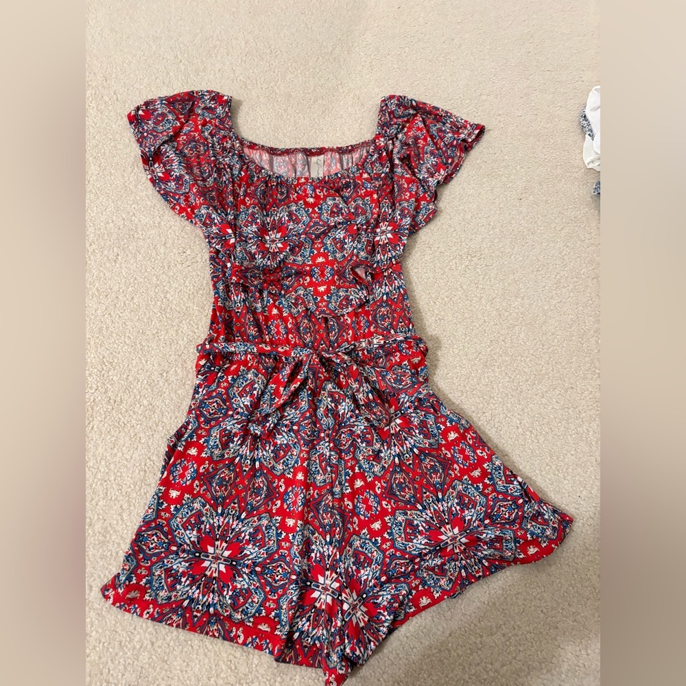 Allison joy off shoulder romper